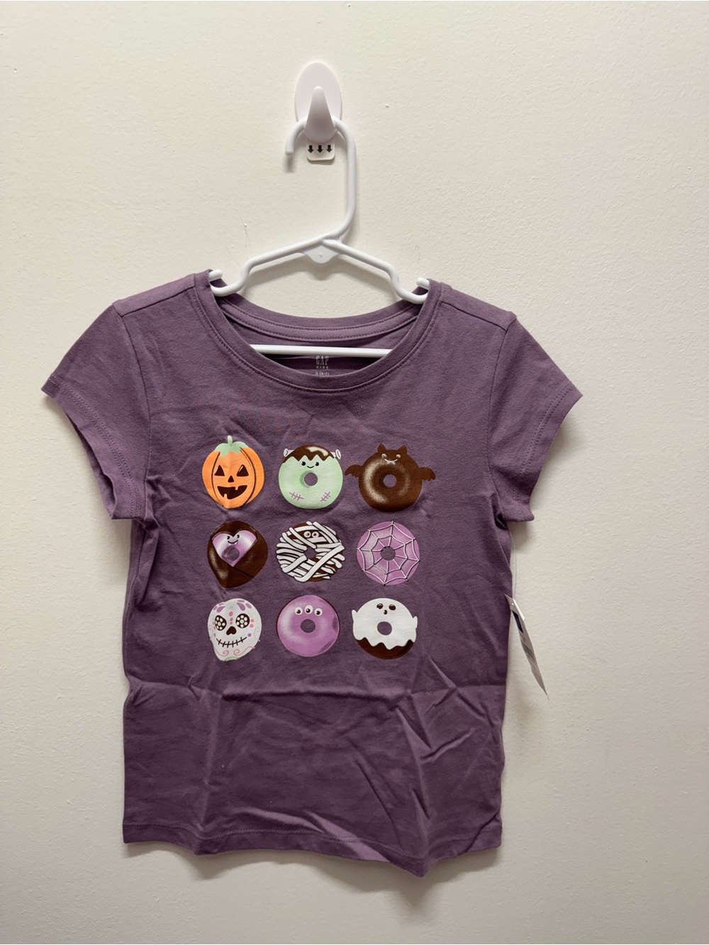 Kids Halloween Donut Graphic Tee - Purple